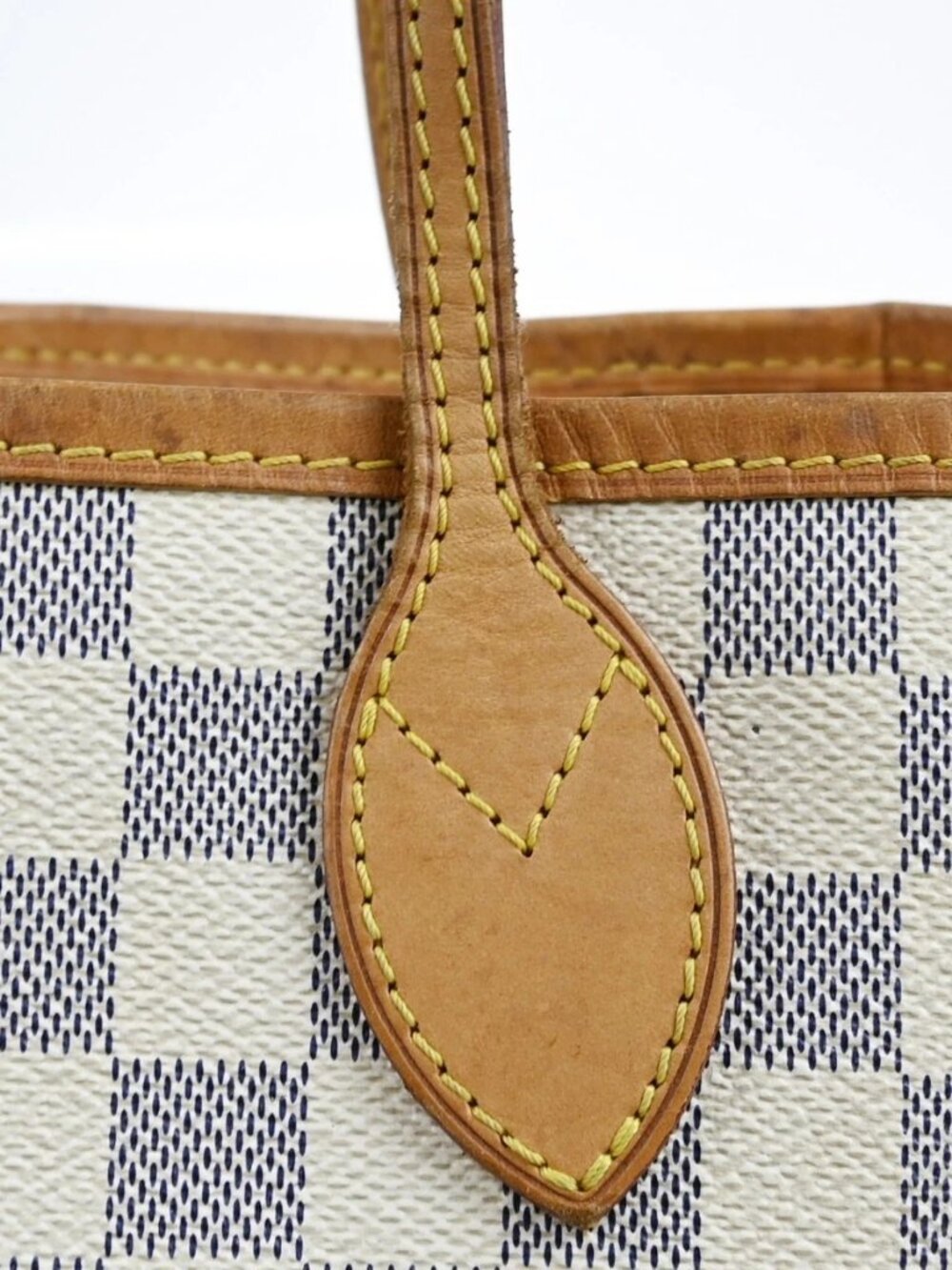 LOUIS VUITTON DAMIER AZUR NEVERFULL PM TOTE BAG N51110 YQ06554 - Picture 6 of 15
